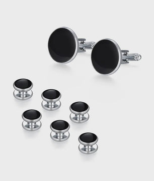 Set Manchetknopen en Tuxedo Studs voor Heren - Stijlvolle Accessoires voor Bruiloft en Feest