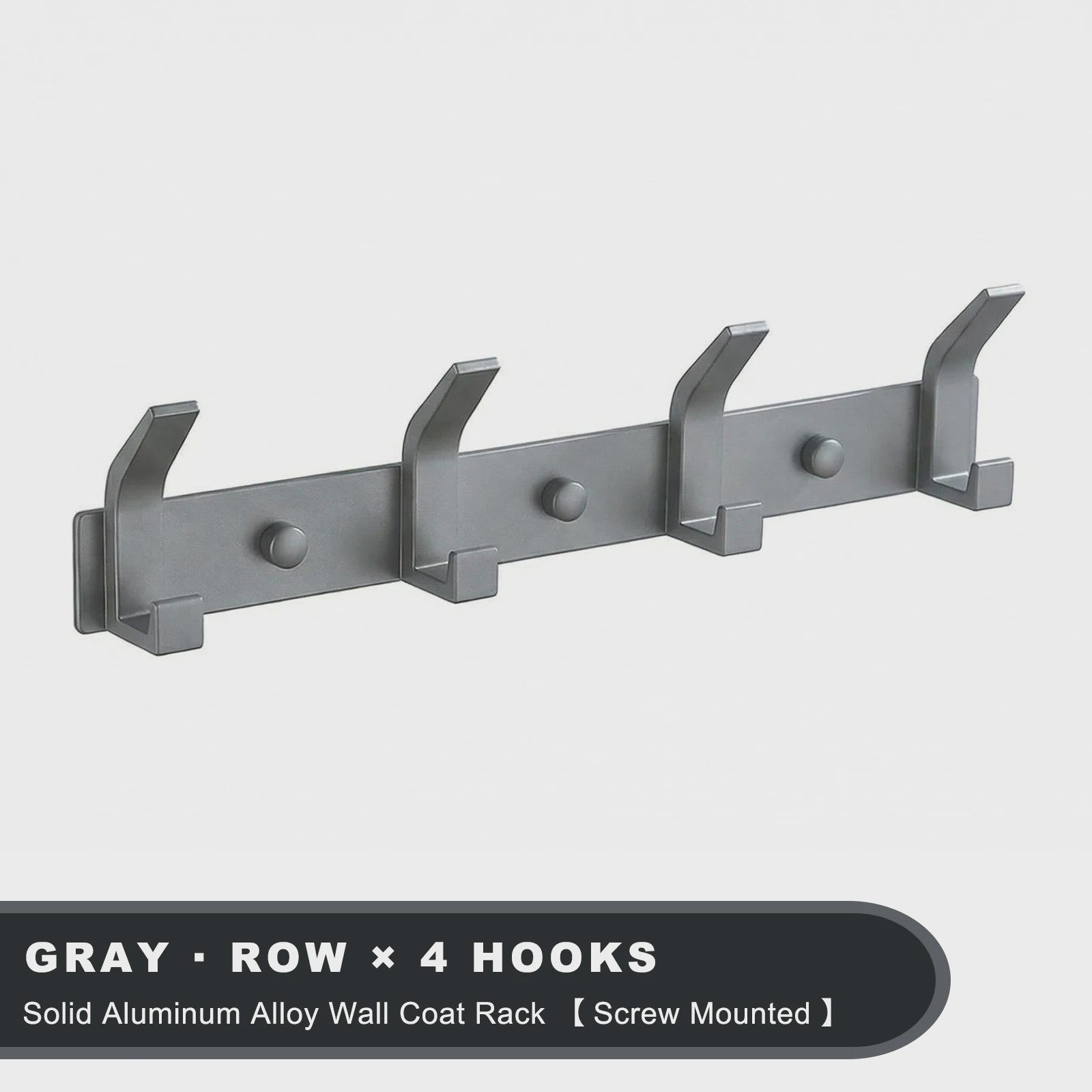 Moderne Aluminium Wandhaken Zwart - Ophangrek voor Handdoeken, Jassen en Meer