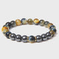 Handgemaakte Tijgeroog & Hematiet Kralen Armband - Energie & Meditatie Sieraden