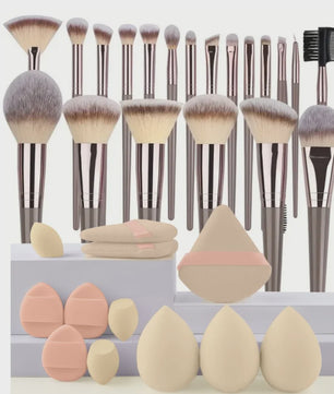 Professionele Make-up Kwasten Set (20 Stuks) - Foundation, Oogschaduw & Meer