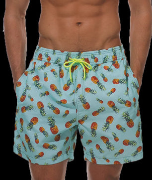 Herenshorts met Zomerse Print - Zwembroek, Strandshort & Sportbroek met Zakken