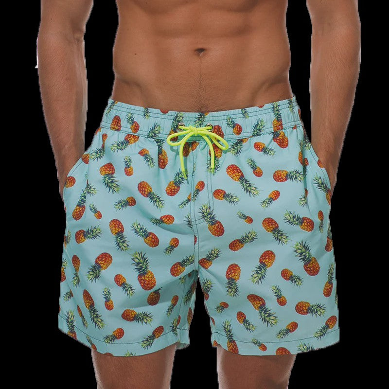 Herenshorts met Zomerse Print - Zwembroek, Strandshort & Sportbroek met Zakken