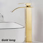 Moderne Waterval Kraan Zwart - RVS Wastafelkraan met Warm & Koud Water