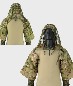Ademende Ghillie Suit Cape - Camouflage Basis voor Jacht, Airsoft & Paintball