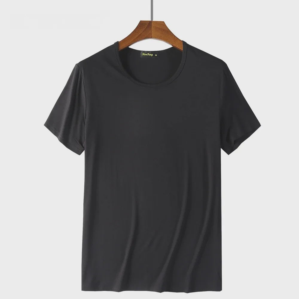 2-Pack Bamboe Fiber T-shirts Heren - Ronde Hals, Korte Mouw, Ademend & Zweetabsorberend