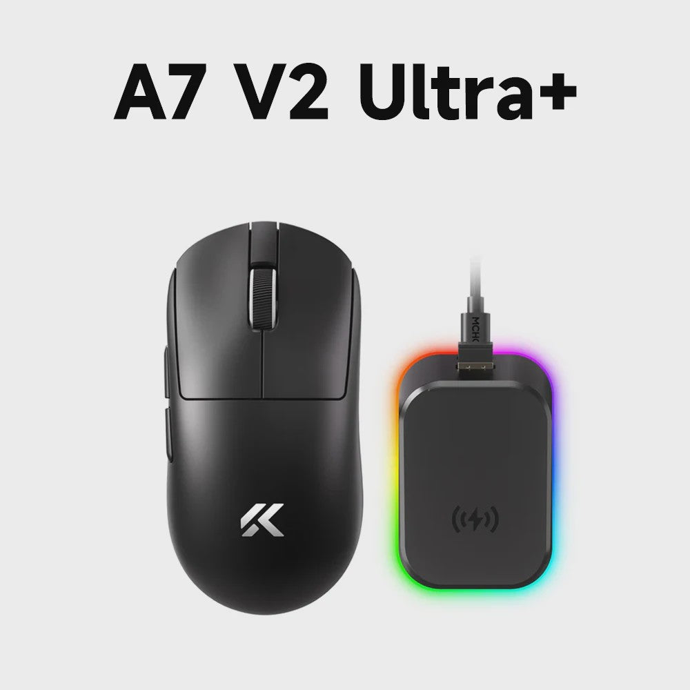 MCHOSE A7 V2 Draadloze Gaming Muis - 8000Hz Polling Rate, PAW3950 Sensor, Lichtgewicht