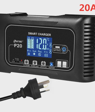 HTRC Slimme Acculader 12V/24V - Automatisch Laden & Reparatie voor Auto, Motor, LiFePO4, AGM