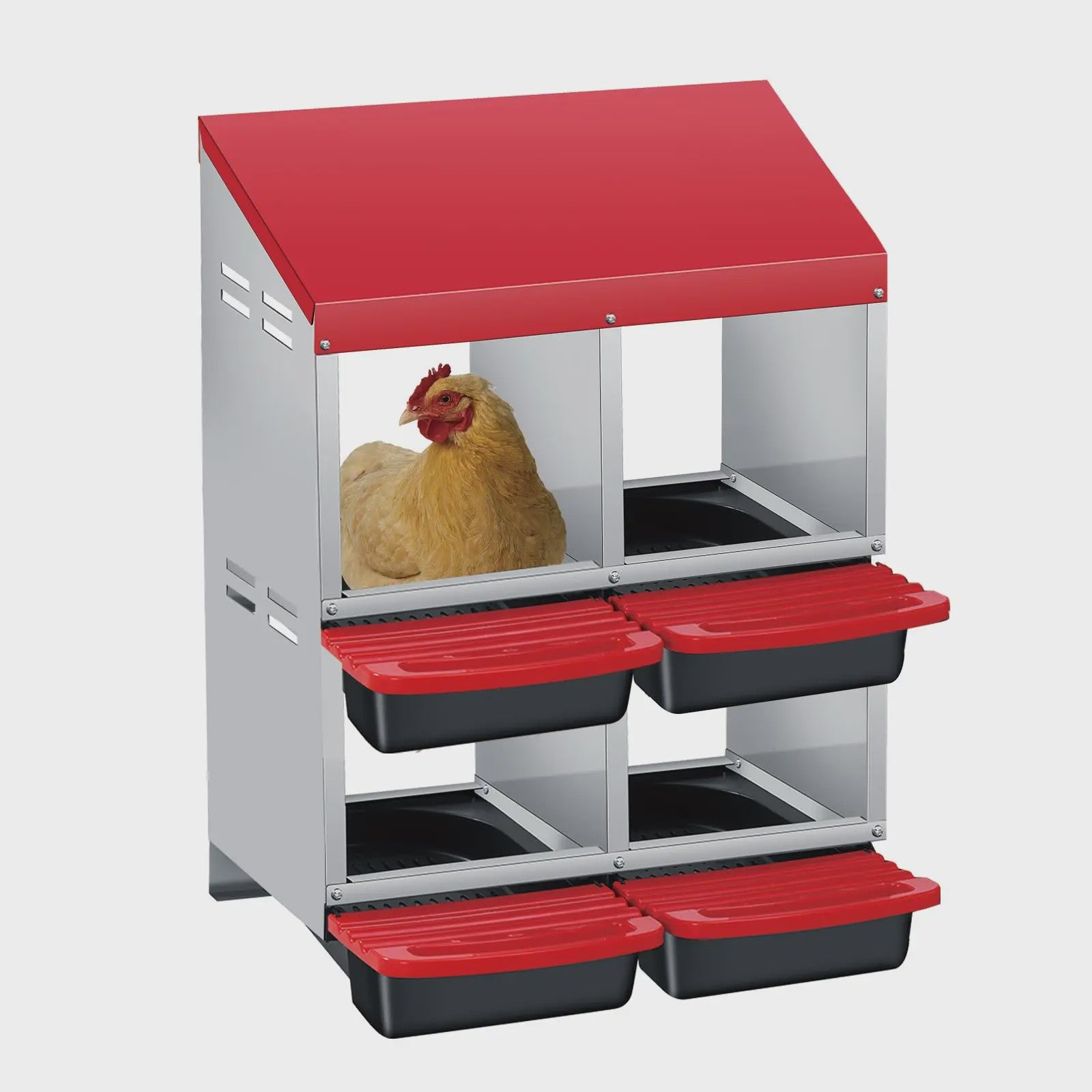 Automatische Nestkast voor Kippen - Wandmontage & Vrijstaand met Eierverzameling