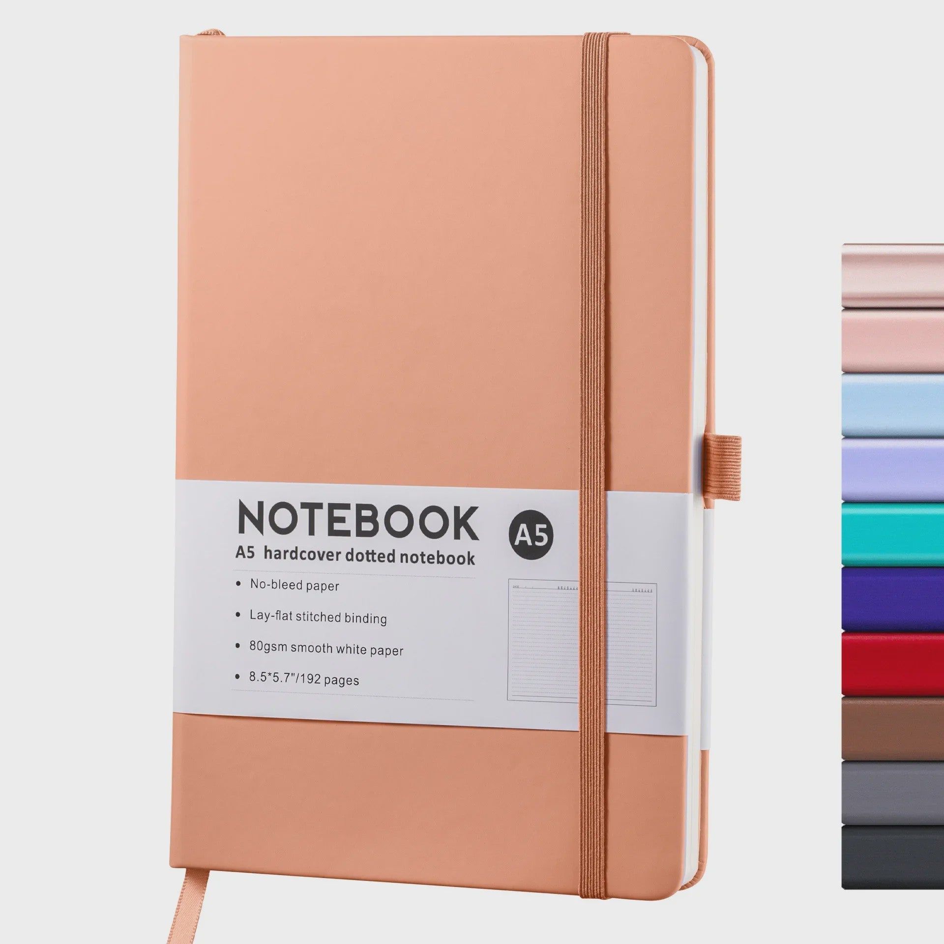Hardcover A5/A6 Notitieboek met Elastische Band - PU Leer Dagboek