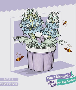 Bouwstenen Bloemen in Pot - Creatieve Mini Bloemenboeketten Bouwpakketten