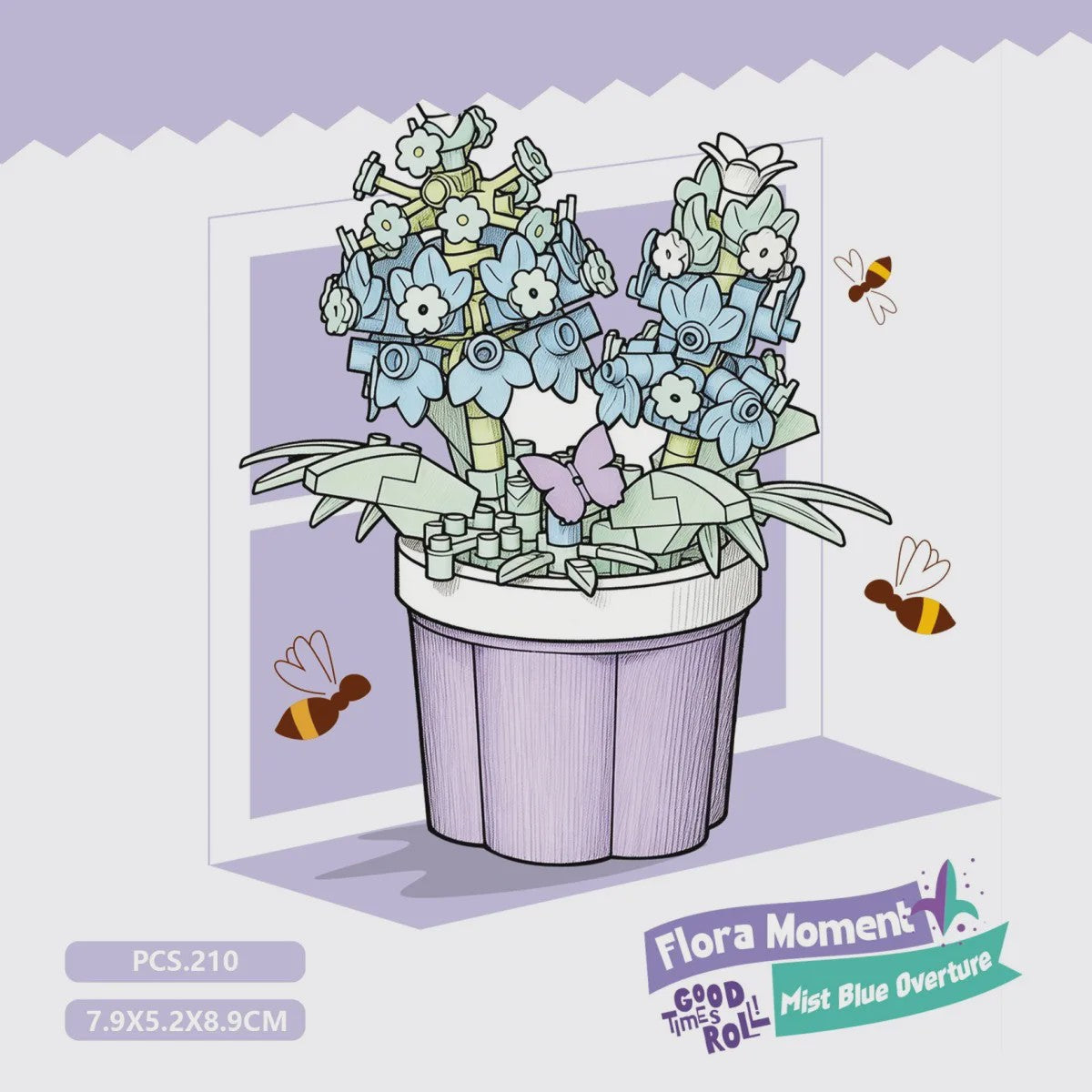Bouwstenen Bloemen in Pot - Creatieve Mini Bloemenboeketten Bouwpakketten