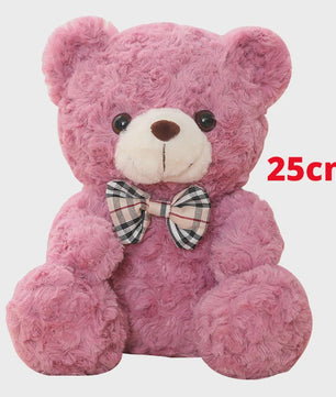 Kawaii Teddybeer Pluche Kussen met Strik - 25/35cm