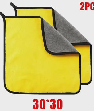 Microfiber Poetsdoeken 30x60cm - Zacht, Sneldrogend & Dubbellaags (1/2/3/6/10 Stuks)
