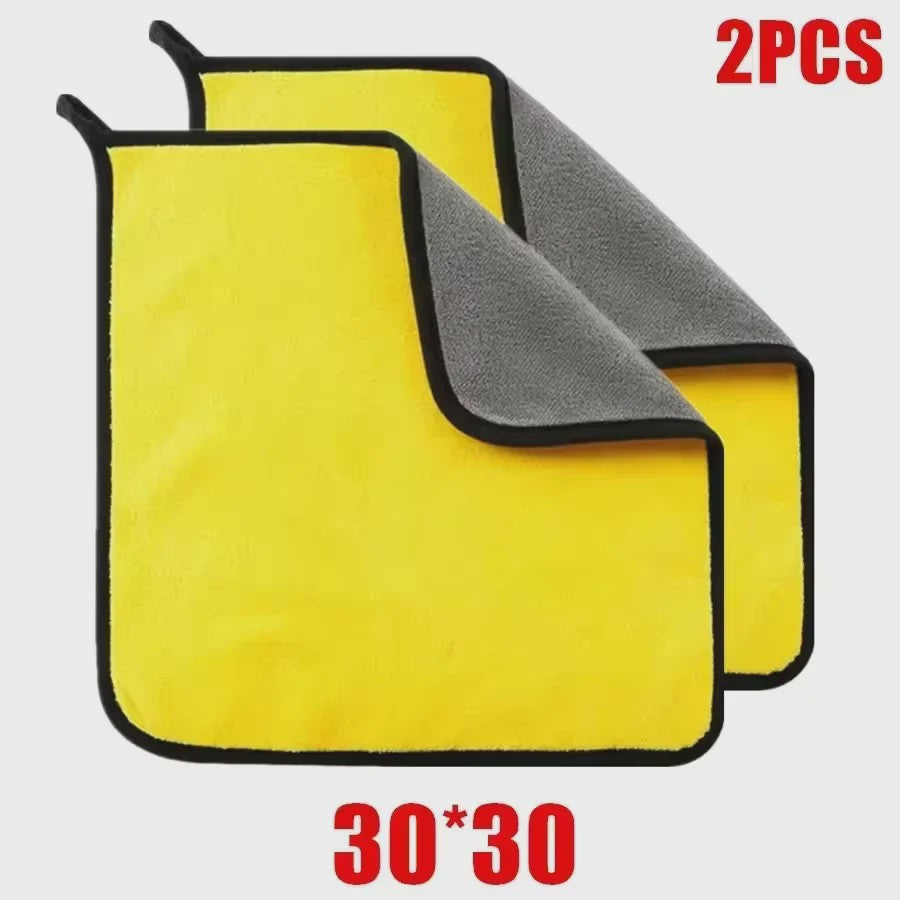 Microfiber Poetsdoeken 30x60cm - Zacht, Sneldrogend & Dubbellaags (1/2/3/6/10 Stuks)