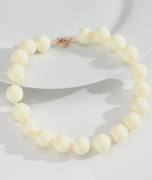 Handgemaakte Retro Acryl Ketting met Grote Kleurrijke Kralen - Statement Choker