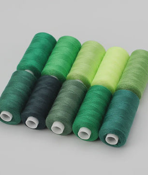10 Rollen Polyester Naaigaren 402 - 400 Yards - Voor Hand & Machine