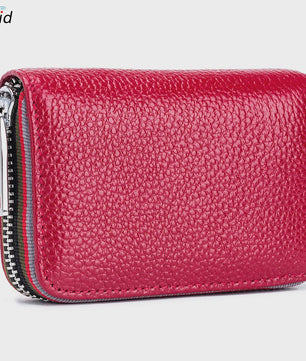 Luxe Lederen Pasjeshouder Portemonnee met RFID - Accordion Design - Heren & Dames