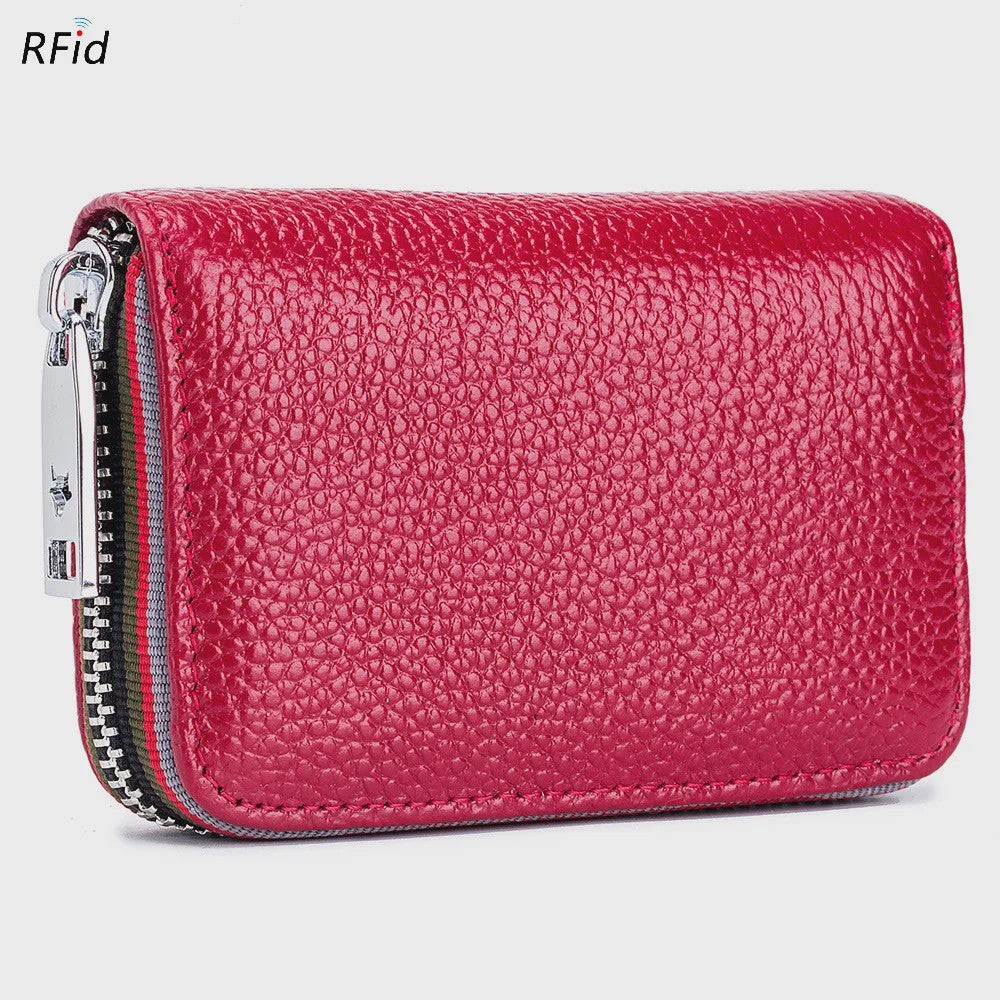 Luxe Lederen Pasjeshouder Portemonnee met RFID - Accordion Design - Heren & Dames