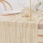 Luxe Kaasdoek Tafel Runner - Vintage Stijl voor Bruiloften & Feesten
