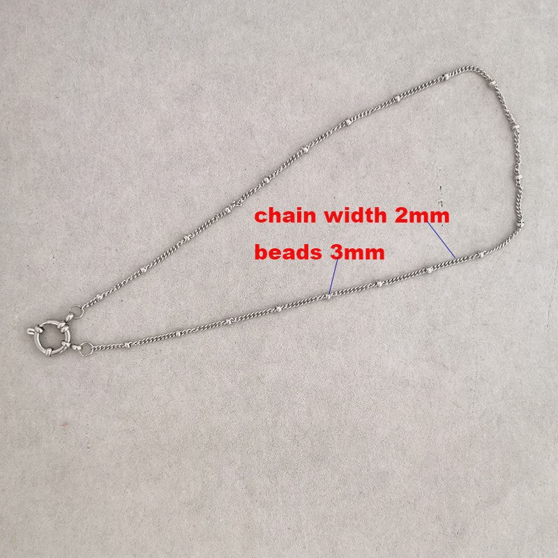 Gouden Roestvrij Stalen Ketting met Sailor Sluiting - Unisex Choker