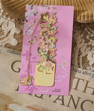 Luxe Metalen Bladwijzers - Retro Chinese Stijl met Bloemen & Vlinders