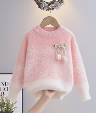 Schattige Gebreide Trui voor Meisjes - Elegante Winterkleding voor Kinderen