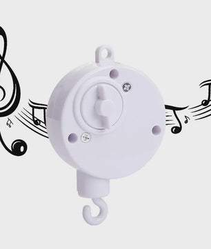 Houten Baby Mobiel voor Ledikant met Teddybeer, Maan en Sterren - Muziek & Rammelaar - Perfect Kraamcadeau