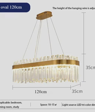 Moderne Kristallen Plafond Hanglamp Goud - Luxe Verlichting voor Woonkamer & Eettafel