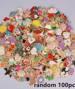 Grote Mix Bedeltjes (30/60/100 stuks) - Enamel & Drip Oil - Voor Sieraden Maken