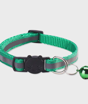 Reflecterende Halsband voor Katten & Kittens met Veiligheidsgesp en Belletje - Verstelbaar & Zacht