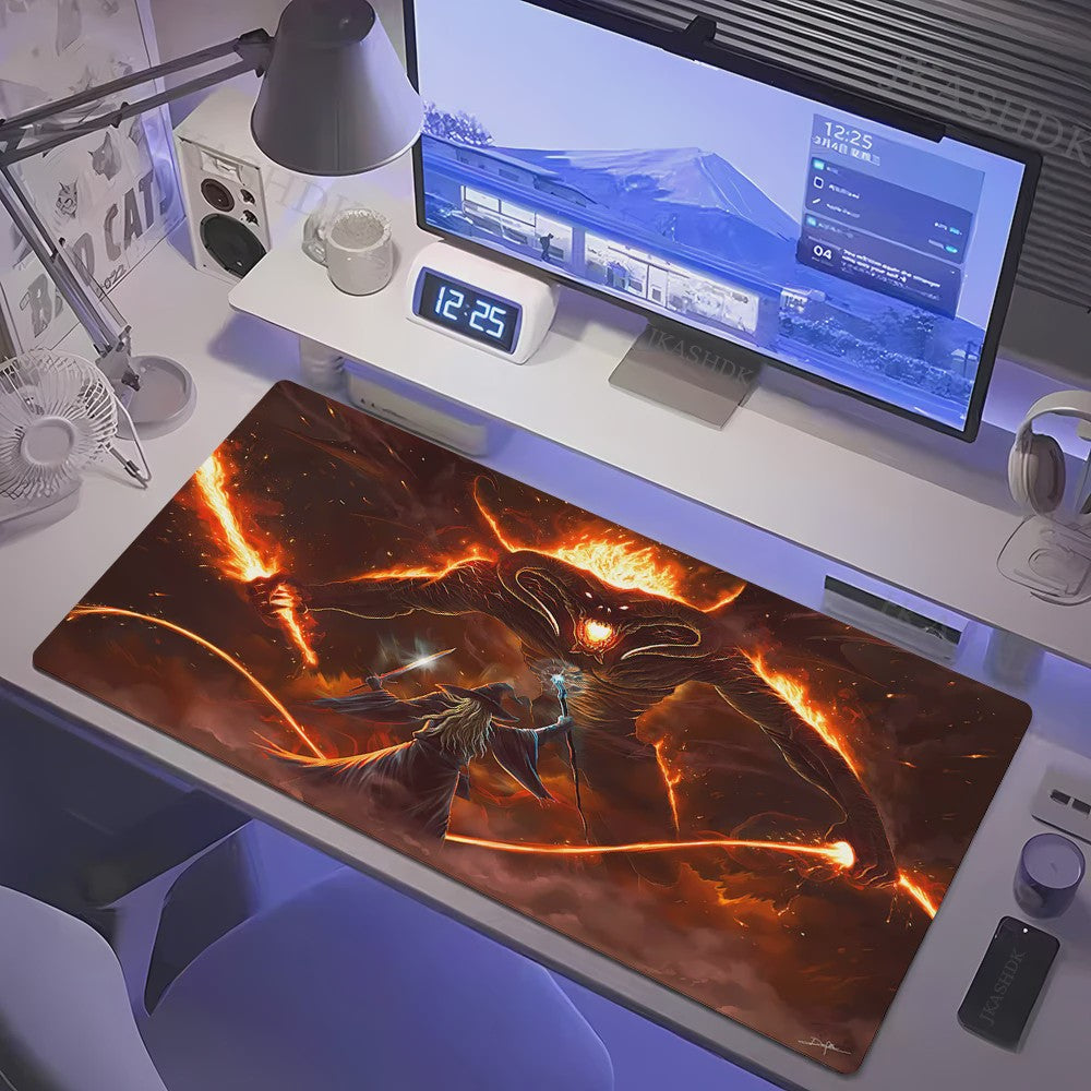 Grote Gaming Muismat XL - Lotrs Film Thema Deskmat voor PC & Bureau