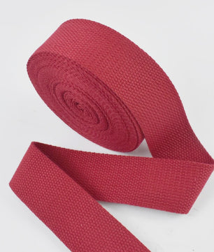 4 Meter Katoenen Band - 1.3mm Dikke Webbing voor Tassen, Riemen & DIY Projecten (20-50mm Breed)