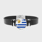Leren Armband met Vlag van [Land] - Stijlvolle Bangle voor Dames en Heren