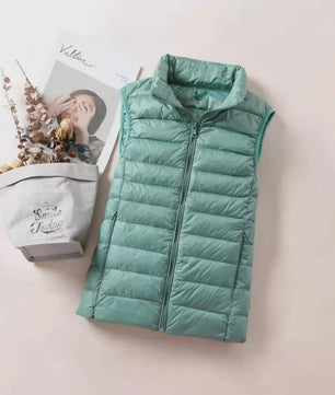 Dames Ultra Light Down Gilet - Mouwloze Jas, Lichtgewicht & Winddicht