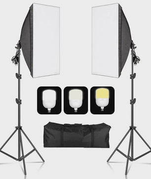 Professionele Softbox Verlichtingskit 50x70CM met LED Lamp - Continu Licht Systeem