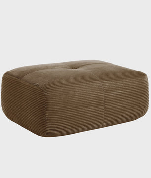 Moderne Corduroy Fauteuil Zonder Armleuningen met Kussen - SediaXL