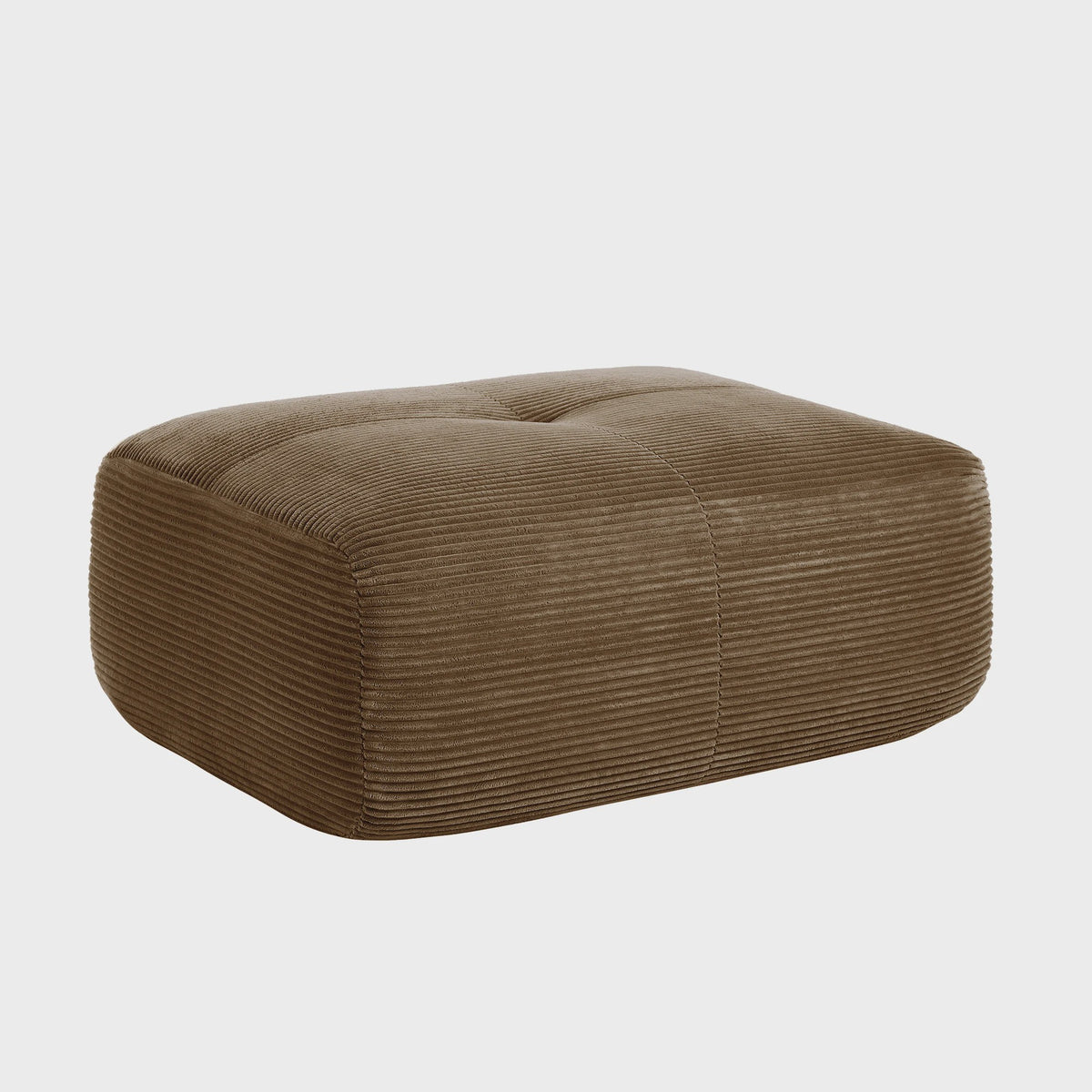 Moderne Corduroy Fauteuil Zonder Armleuningen met Kussen - SediaXL