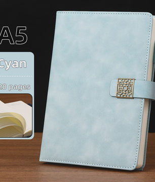 Luxe Vintage A5 Leren Notitieboek met Gepersonaliseerde Kaft - Perfect voor Werk & Studie