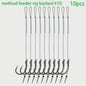 Method Feeder Rigs Set: 10/20 Stuks Haken met Gevlochten Lijn voor Feeder Vissen