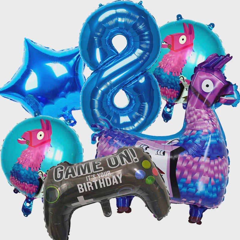 Feestdecoratie Fortnite & Llama Thema - Verjaardag, Babyborrel & Kinderfeest
