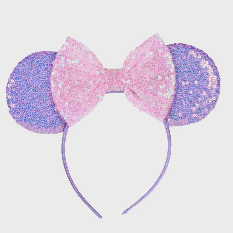 Muis Oortjes Diadeem met Strik - Feestelijk Accessoire voor Kinderen & Volwassenen