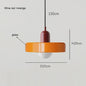 Nordic Bauhaus Hanglamp - Retro Glas & Kleurrijke Kap voor Woonkamer, Eetkamer, Bar