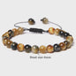 Blauwe Tijgeroog Kralen Armband 6MM - Natuursteen Meditatie Sieraden