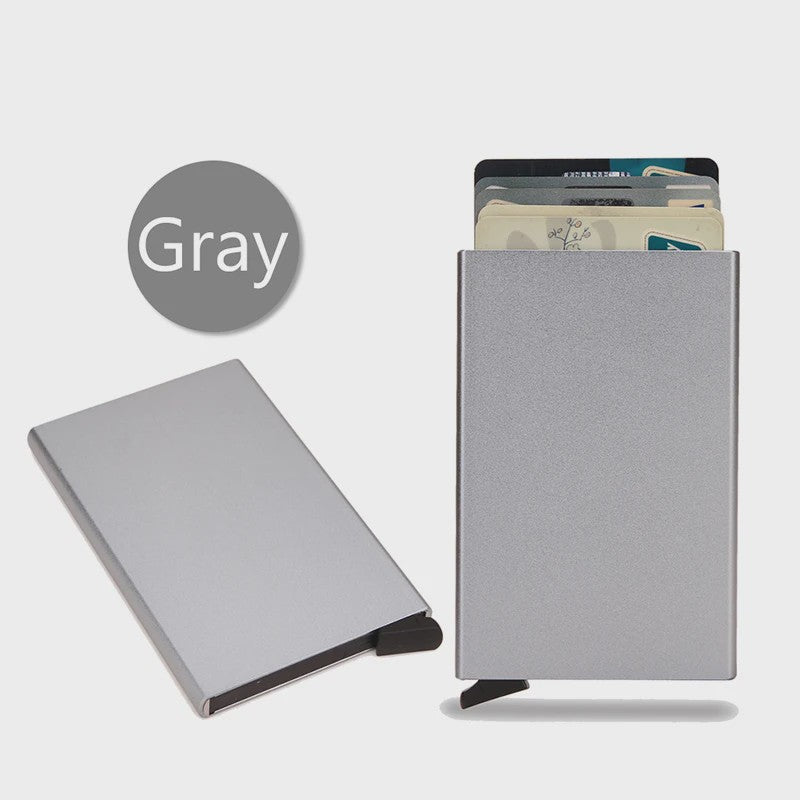 RFID Kaarthouder Portemonnee - Slank Metalen Pop-Up Wallet voor Heren & Dames