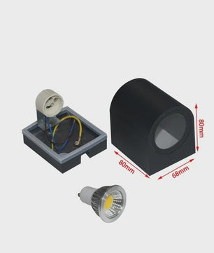 Moderne LED Wandlamp IP65 Waterdicht - Binnen & Buiten - 5W/10W Up/Down Licht - Kubus Design voor Tuin & Portiek