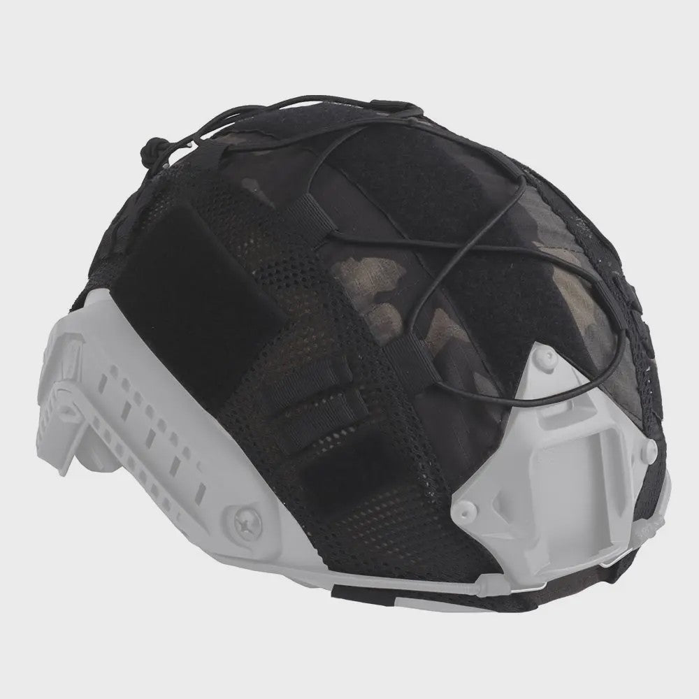 Tactische Helm Cover met Elastisch Koord voor Fast Helm - Airsoft & Paintball Camouflage