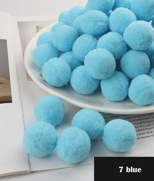 Mix van Zachte Pompoms (8-30mm) voor Knutselen, Decoratie & Speelgoed
