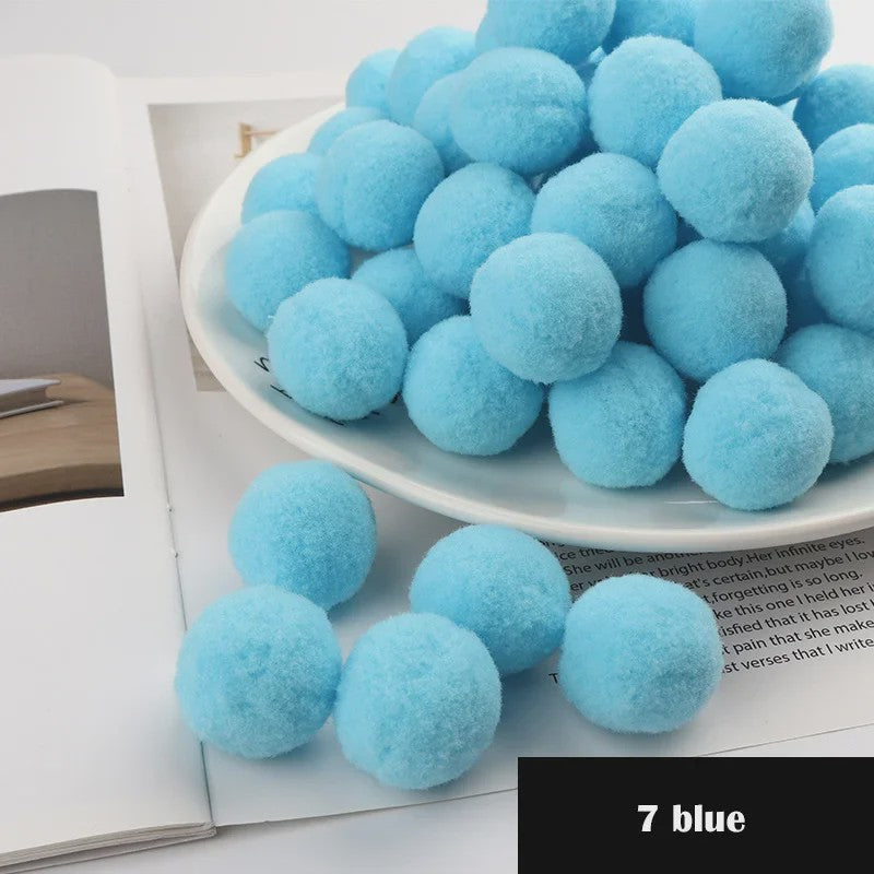 Mix van Zachte Pompoms (8-30mm) voor Knutselen, Decoratie & Speelgoed