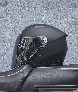 Motorhelm Heren Dames Universeel Vier Seizoenen Dubbel Vizier