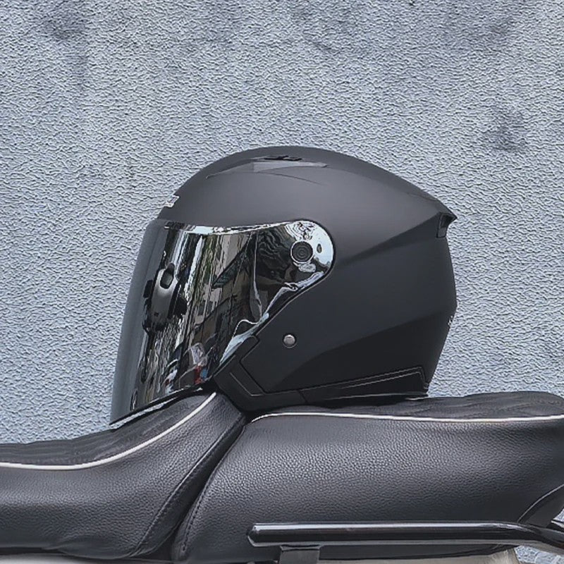 Motorhelm Heren Dames Universeel Vier Seizoenen Dubbel Vizier